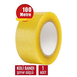 İnciFiks Koli Bandı 45 MM X 100 Metre Şeffaf Güçlü Yapışkanlı Kopmayan Bant Bandı Bantları