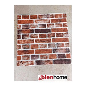 4 Adet, 70x70 Cm 0,50M² Kırmızı 3d Kendinden Yapışkanlı Esnek Duvar Kağıdı Kaplama Paneli Köpük -5015