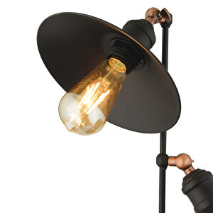 Violet 3lü Siyah Modern Tasarım Retro 3 Ayaklı Abajur Lamba Metal Lambader