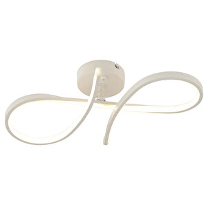Vetto Beyaz 38 Watt Plafonyer 3 Renkli Ledli Modern Mutfak Banyo Led Salon Sarkıt Avize Beyaz