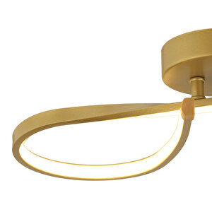 Vetto Gold 38 Watt Plafonyer 3 Renkli Ledli Modern Mutfak Banyo Led Salon Sarkıt Avize Gold