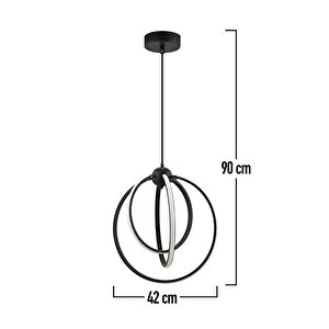 Coper Sarkıt 75 Watt Sarkıt 3 Renkli Ledli Modern Mutfak Banyo Led Salon Sarkıt Avize