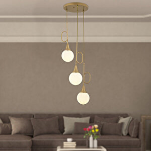 Nesse Yuvarlak Eskitme Salon Avize