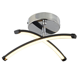 Dosse 2li Siyah 15 Watt Plafonyer 3 Renkli Ledli Modern Mutfak Banyo Led Salon Sarkıt Avize