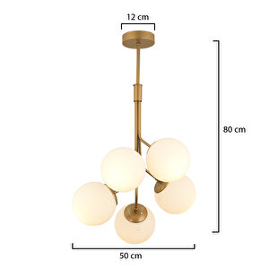 Artel 5li Eskitme Top Avize Modern Sarkıt, Mutfak Yatak Odası Salon Avize