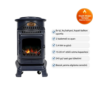 Provence Lpg'li Iç Mekan Isıtıcı Lacivert