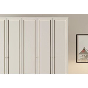 Grey 5 Kapaklı Gardırop