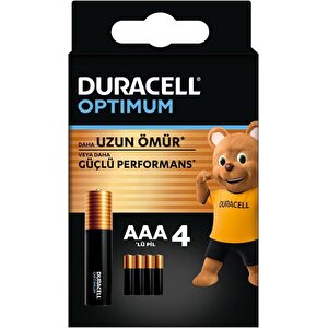 Optimum Aaa Alkalin Pil, 1,5 V Lr03 Mn2400, 4’lü Paket