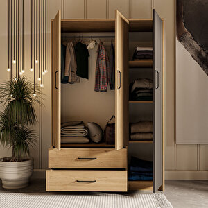 3508 Grande Modern 120x182 3 Kapili Gardrop Sepet Trevi̇so