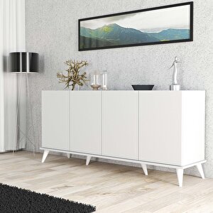 1602 Elegante 180 Cm Modern Konsol Beyaz