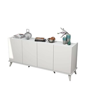 1602 Elegante 180 Cm Modern Konsol Beyaz
