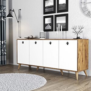 1612 Elite 180 Cm Modern Konsol Amalfi̇ Beyaz