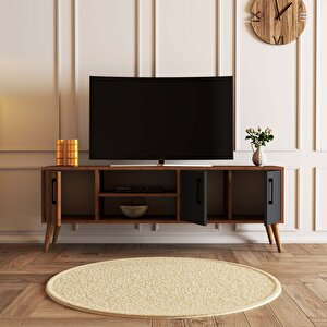 1580 Exxen 150 Cm (ahşap Ayakli) Tv Üni̇tesi̇ Hat-antrasi̇t