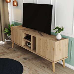 1532 Carmen 150 Cm (ahşap Ayakli) Tv Üni̇tesi̇ Sepet