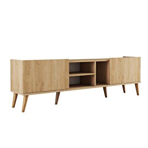 1350 Lotus 180 Cm (ahşap Ayakli) Tv Üni̇tesi̇ Sepet