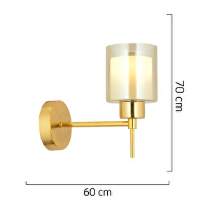 Cemre 6 Lı Gold Modern Tasarım Yatak Odası Salon Avize-aplik Seti 3 Parça Avize-aplik Seti Seti