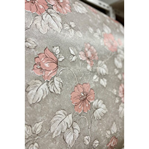 Bien Duvar Kağıtları 5346 Yeni Geniş Çiçek Gül Kurusu Rose Premium Desenli Duvar Kağıdı 5,30 M²