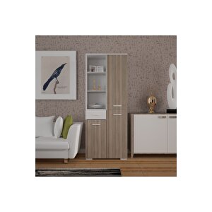 Cevher Banyo 3 Kapaklı Tek Çekmeceli Çok Amaçlı Mutfak Dolabı Cordoba - Beyaz