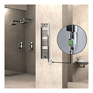 Haiti Elektrikli Havlupan 300x1100 Düz Krom (on/off Düğmeli) 200 Watt