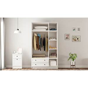 Rumy-s1 3 Kapak 2 Çekmeceli Gardırop-184