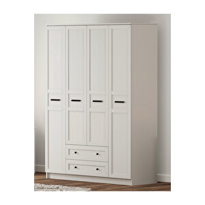 Rumy-s1 4 Kapak 2 Çekmeceli Gardırop-184