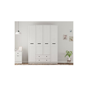 Rumy-s1 4 Kapak 2 Çekmeceli Gardırop-210