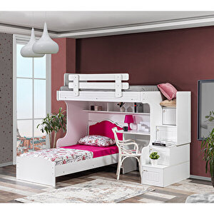 Su Ranza-karyola-çalışma Masası-3 Kapaklı Dolap