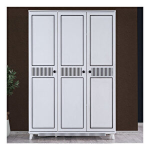 Atlantik Genç Odası-3 Kapaklı Dolap-beyaz