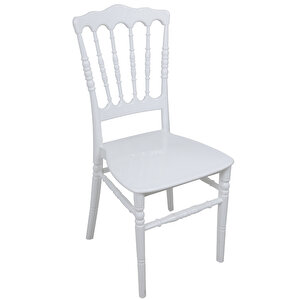 Mandella Silver Sandalye Napolyon Beyaz (1 Adet)