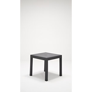 Rattan Kollu 80x80 Bahçe Seti Antrasit