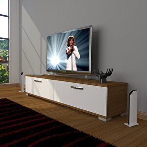 Eko 140 Slm Std Tv Ünitesi Tv Sehpası Ceviz Beyaz