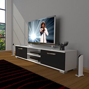 Eko 140 Slm Dvd Tv Ünitesi Tv Sehpası Beyaz - Siyah