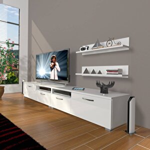 Eko 220r Slm Tv Ünitesi Tv Sehpası Parlak Beyaz