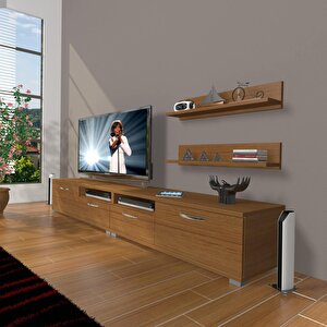 Eko 220r Slm Tv Ünitesi Tv Sehpası Naturel Ceviz