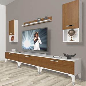 Eko 270da Mdf Silver Tv Ünitesi Tv Sehpası Beyaz - Ceviz