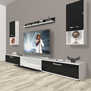 Eko 270da Slm Tv Ünitesi Tv Sehpası Beyaz - Siyah