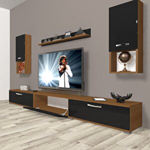 Eko 270da Slm Tv Ünitesi Tv Sehpası Ceviz-Siyah