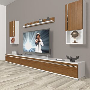 Eko 270ta Mdf Tv Ünitesi Tv Sehpası Beyaz - Ceviz