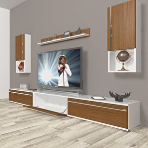 Eko 270ta Mdf Tv Ünitesi Tv Sehpası Beyaz - Ceviz