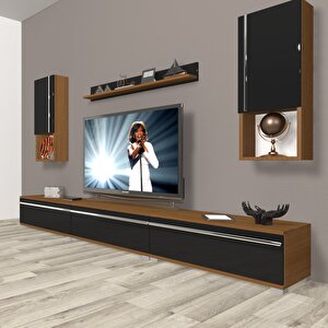 Eko 270ta Mdf Tv Ünitesi Tv Sehpası Ceviz-Siyah