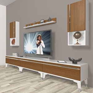Eko 270ta Mdf Silver Tv Ünitesi Tv Sehpası Beyaz - Ceviz