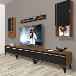 Eko 270ta Mdf Silver Tv Ünitesi Tv Sehpası Ceviz-Siyah