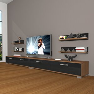 Eko 360r Slm Tv Ünitesi Tv Sehpası Ceviz-Siyah