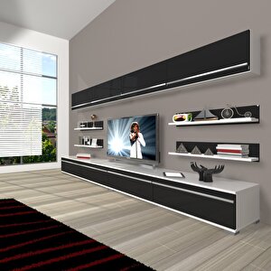 Eko 360y Mdf Tv Ünitesi Tv Sehpası Beyaz - Siyah