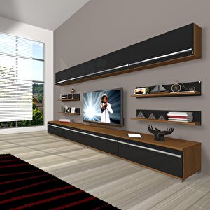 Eko 360y Mdf Tv Ünitesi Tv Sehpası Ceviz-Siyah