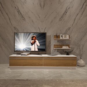 Eko 4b Mdf Std Tv Ünitesi Tv Sehpası Beyaz Pera