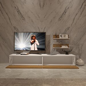 Eko 4b Mdf Std Tv Ünitesi Tv Sehpası Beyaz Pera