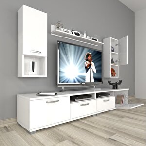 Eko 5200da Mdf Tv Ünitesi Tv Sehpası Parlak Beyaz