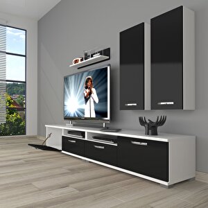 Eko 5200d Mdf Tv Ünitesi Tv Sehpası Beyaz - Siyah