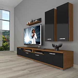 Eko 5200d Mdf Tv Ünitesi Tv Sehpası Ceviz-Siyah